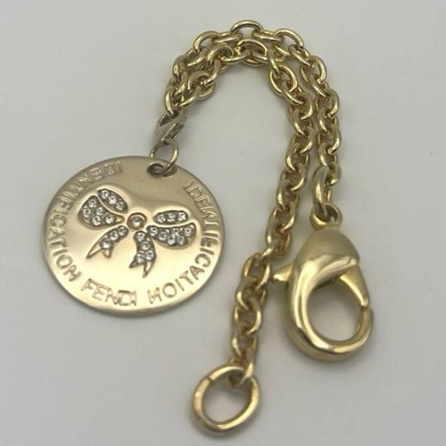 Fendi charm gold crystal - fendi,